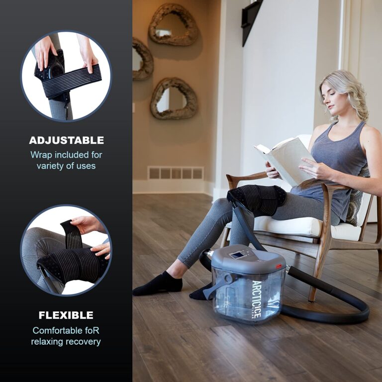Circulating Cold Water Therapy Ice Machine Gen 2 by Arctic Ice Clear – for Knee, Elbow, Shoulder, Back Pain, Swelling, Sprains, Injuries (Arctic Ice Clear) (with Universal Pad) - Image 6