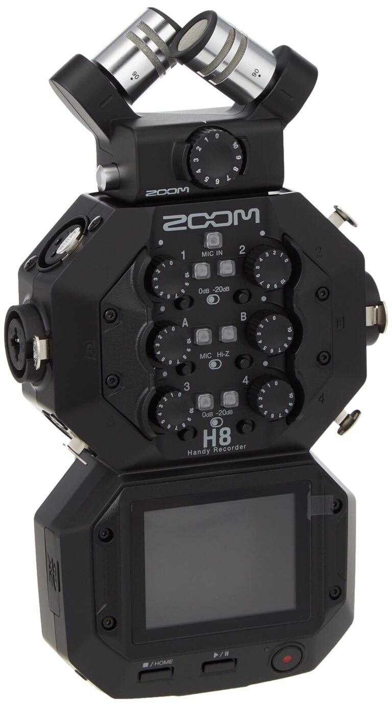 Zoom H8 12-Track Portable Recorder, Stereo Microphones, 6 Inputs, Touchscreen Interface, USB Audio Interface, Battery Powered, for Stereo/Multitrack Audio for Video, Podcasting, and Music - Image 6
