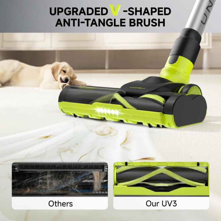 UNINELL HOME Cordless Vacuum Cleaner, 45Kpa 55 Mins Vacuum Cleaners for Home, Vacuum Cleaner Self-Standing, Anti-Tangle Stick Vacuum, Lightweight, Wall Mount Charging Vacuum for Pet Hair,Carpet,Floor - Image 9