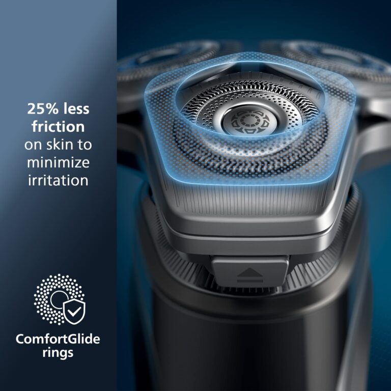Philips Norelco Shaver Series 9000, Wet and Dry Electric Shaver, with Lift & Cut Shaving System and SenseIQ Technology, Pop-up Trimmer, Cleaning Pod and Travel Case, Chrome Silver, Model S9985/84 - Image 4