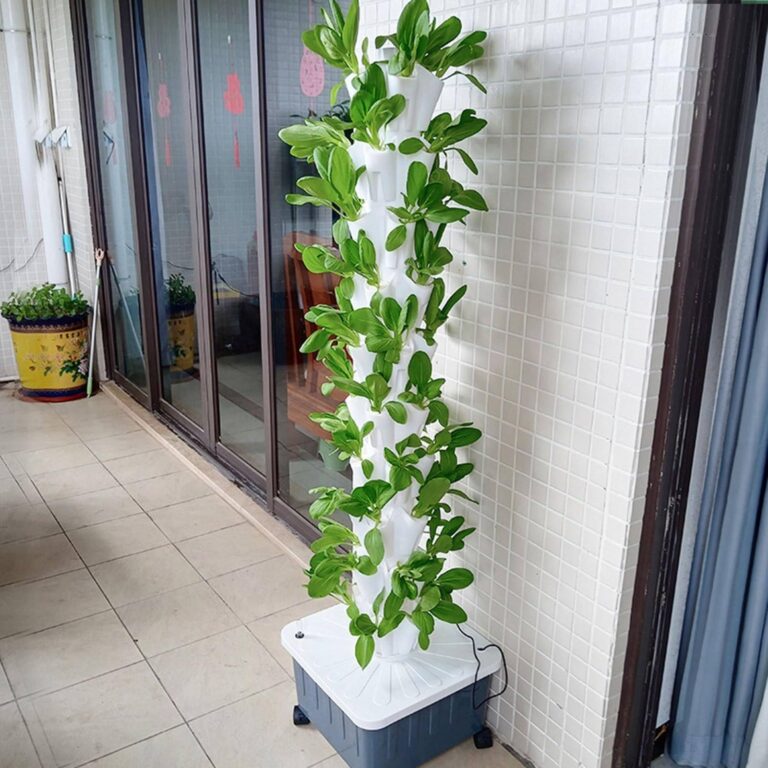 Hydroponics Growing, Hydroponic Germination Kit for Gardening Lover, Indoor Vertical Tower Garden Kit for Herbs,Fruits and Vegetables,Grey-8floors - Image 2