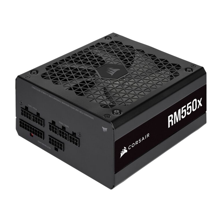 CORSAIR RM550x Fully Modular ATX Power Supply - 80 Plus Gold - Low-Noise Fan - Zero RPM - Black