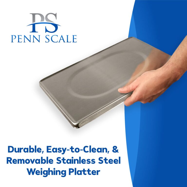 Penn Scale CM-101 NTEP Certified Scale for Digital Price Computing - 30lb Commercial Scale with 0.01lb Readability - Rechargeable Battery, Dual LCD Display & Removable Platter (COC #04-101A1) - Image 5