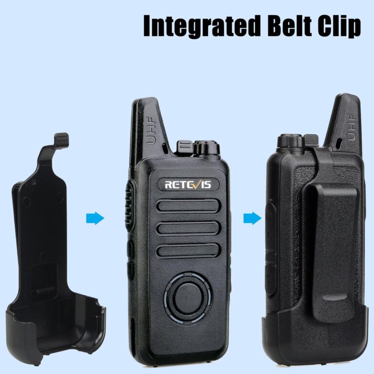 Retevis RT22S Walkie Talkies for Adults,2 Way Radio with Earpiece, Portable FRS Two-Way Radios,Channel Display, Mini Rechargeable Walkie Talkie for Church School Retail Restaurant Automotive(10 Pack) - Image 4