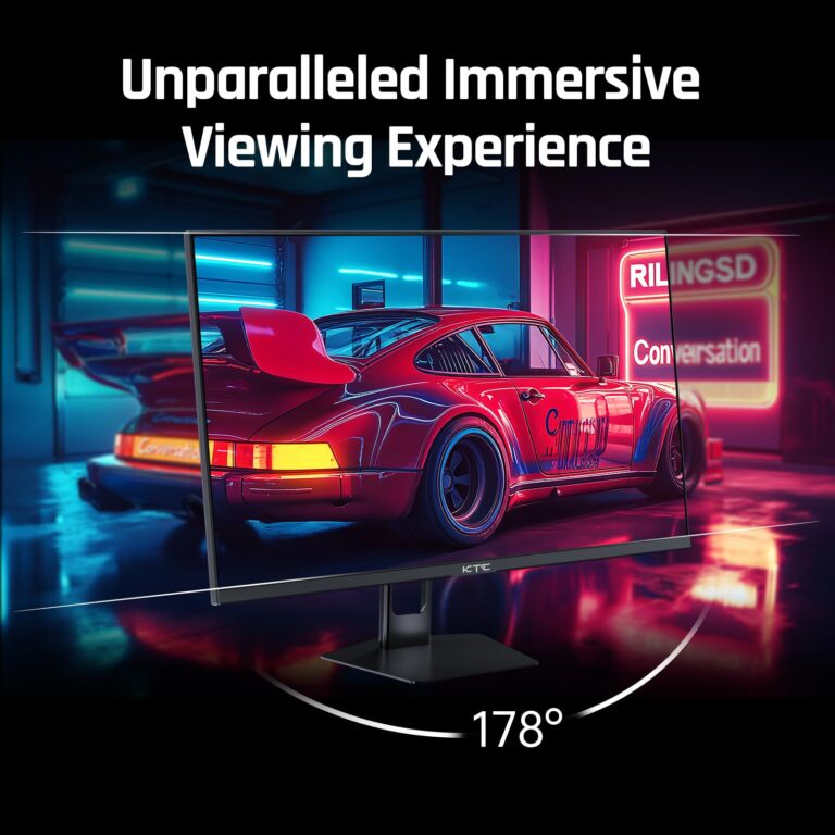 KTC 27'' 280Hz 240Hz Gaming Monitor 1ms GTG 350nits Fast VA 1080P Tilt 126% sRGB Adaptive Sync 4000:1 Contrast Ratio HDR DisplayPort 1.4/HDMI 2.0 VESA - Image 7