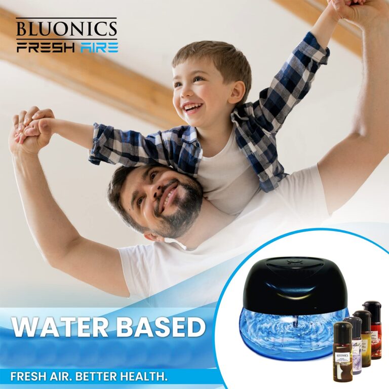 Bluonics 4-Pack Fresh Aire Water Based Revitalizer. Black Color with 7 LED Color Changing Lights White Noise Machine Use Essential Oils and Fragrances - Image 8