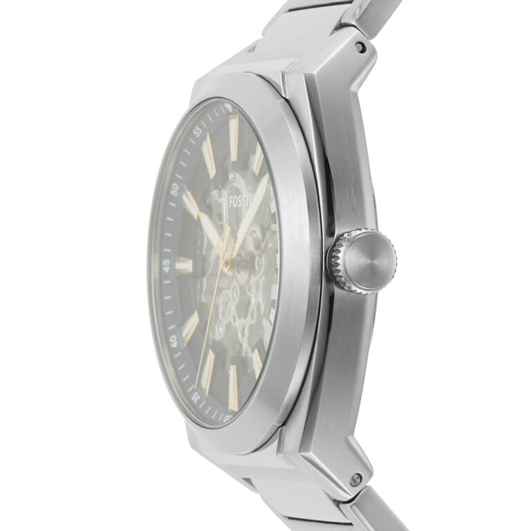 Fossil Men's Everett Automatic Stainless Steel Three-Hand Watch, Color: Silver (Model: ME3220) - Image 6