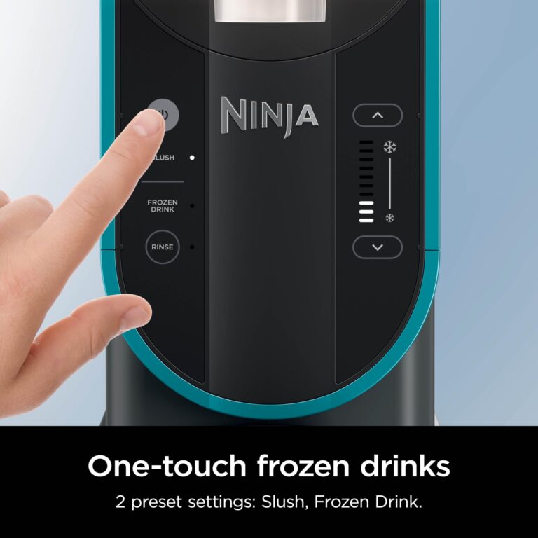 Ninja SLUSHi Professional Frozen Drink Maker with RapidChill Technology, 88 oz. Frozen Drink & Slushie Machine, 2 Preset Programs, Frozen Margaritas, and More, Premium Accents, Teal, FS299 - Image 4