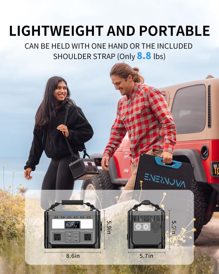 Portable Power Station ETA, 600W/288Wh LiFePO4 Battery Backup, 50-Min Fast Charge, 2 * 600W AC Outlets, Outdoor Solar Generator(Solar Panel Optional), Ideal for Camping, RV, Home, Emergency - Image 2