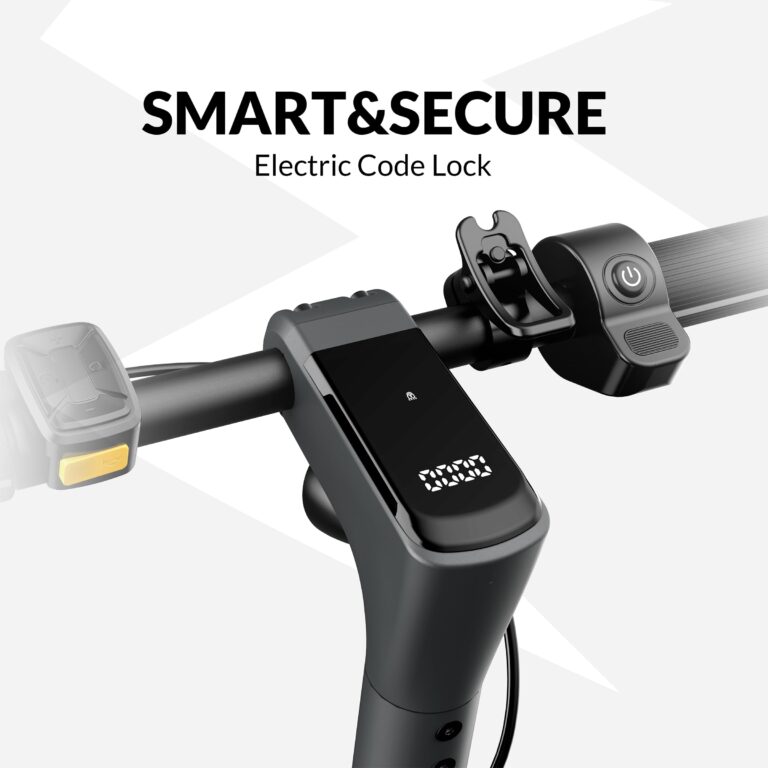 Electric Scooter ZD01, 500W Peak Motor & 19 MPH Electric Scooter Adults, 12-15 Mi Range Electric Kick Scooters, 8.5" Solid Tires, E-Lock & E-Horn, Lightweight Foldable Escooter for Commuter - Image 7