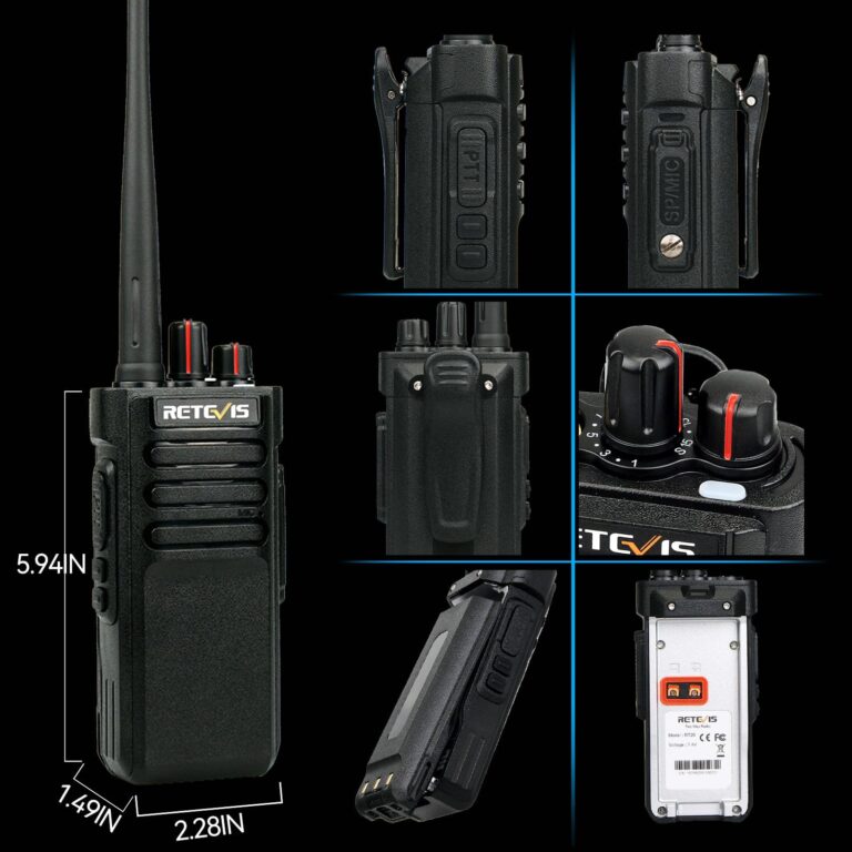 Retevis RT29 2 Way Radio Long Range,High Power Heavy Duty Two Way Radio,Rugged Walkie Talkies with Waterproof Speaker Mic 3200mAh Battery for Business Commercial School(4 Pack) - Image 3