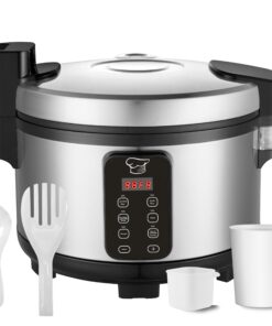 Large 15L Commercial rice cooker 84 cups cooked / 32 cups uncooked rice Electiric Rice Cooker & Rice Warmer | Automatic Warm | Stainless Steel | with One-Touch Operation