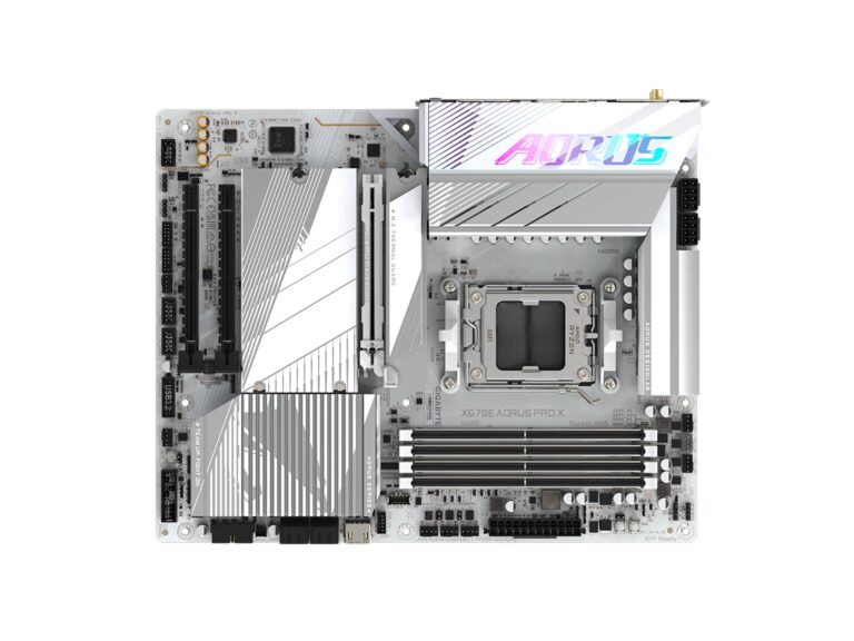GIGABYTE X670E AORUS PRO X (AM5/ LGA 1718/ AMD/ X670E/ EATX/ 5-Year Warranty/ DDR5/ Quad M.2/ PCIe 5.0/ USB 3.2 Gen2X2 Type-C/WiFi 7/ Intel 2.5GbE LAN/Q-Flash Plus/EZ-Latch Plus/Motherboard) - Image 4