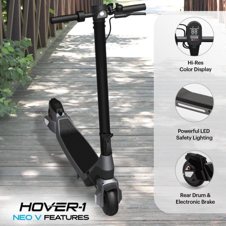 Hover-1 Neo V Foldable Electric Scooter with 250W Rated Brushless Motor, 15 mph Max Speed, 6.5” Wheels, 9 Mile Range Commuting Scooter for Kids & Teens - Image 4