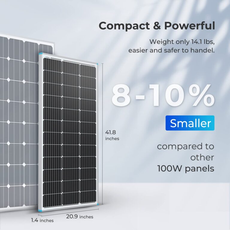 Renogy 100W 12V Solar Panel, Monocrystalline 100 Watt Solar Panel for RV, High Efficiency IP67 Waterproof PV Module for Marine Farm Battery Rooftop Outdoor Trip, Power Kits & Ecosystem - Image 7