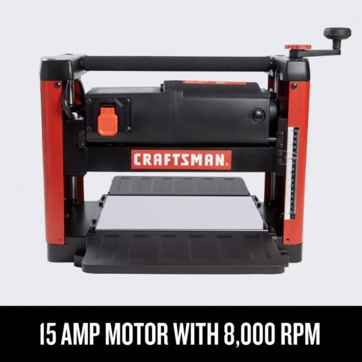 CRAFTSMAN Planer, 15 Amp, For Benchtops, Two Knife Solid Steel Cutter Head (CMEW320) - Image 7