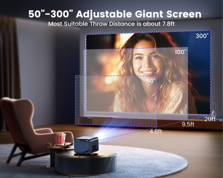 [Netflix Certified & Dolby Audio] 4K Projector with Wifi6 & Bluetooth, WiMiUS 700ANSI Native 1080P 6D Auto Focus & Keystone Home Theater Smart Projector, Outdoor Movie Projecor with Netflix 7000+Apps - Image 3