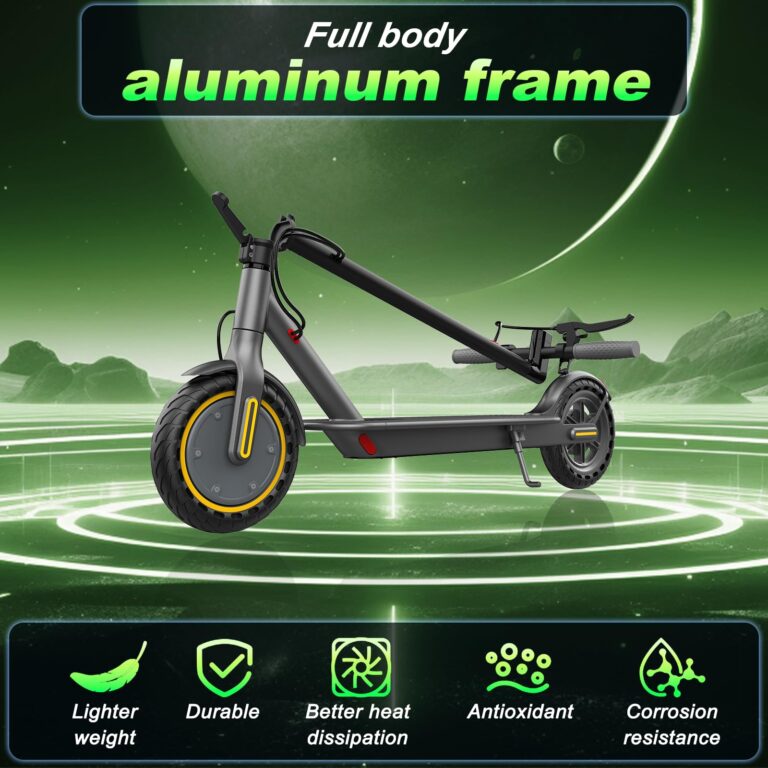 Qlaway 8.5" E Scooter for Adults Aluminum Alloy Frame 20 MPH 350W Motor 281WH Battery, Motorized Scooter Up to 20 Miles Range, Foldable Bearing 265 LBS/APP Control - Image 8