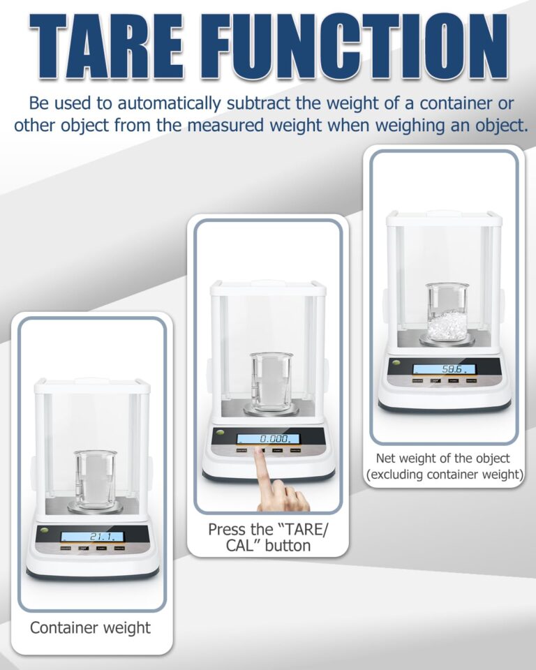 500g Analytical Lab Balance with 0.001g Ultra-Precision, Digital Scale Multi-Functional Units Plug-in Exclusive 500g Weight - Ideal for Laboratories, Research, Industrial, Kitchen, Food, Jewelry… - Image 5