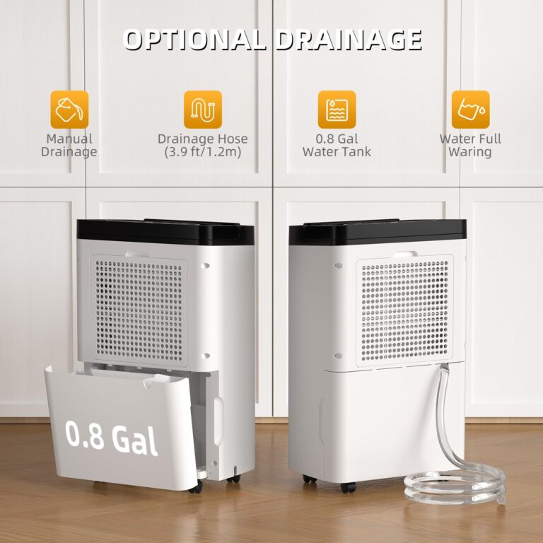 AIRPLUS 4,500 Sq. Ft. 70pint Dehumidifier, Humidity with Auto Shut off, Auto Drain or Manual Drainage, 0.8 gal Water Tank Capacity for Home and Basement - Image 7