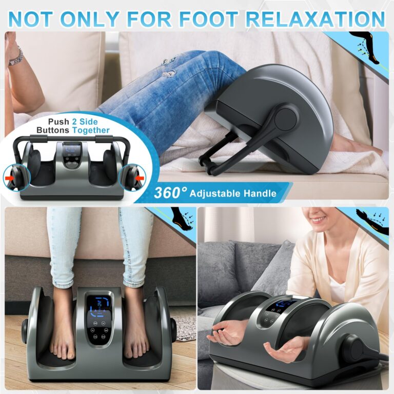 TISSCARE Shiatsu Foot Massager with Heat: FSA HSA Eligible Foot Massager for Neuropathy, Plantar Fasciitis and Pain Relief-Massage Feet/Leg/Calf/Ankle at Home/Office, Christmas Gifts for Women and Men - Image 3