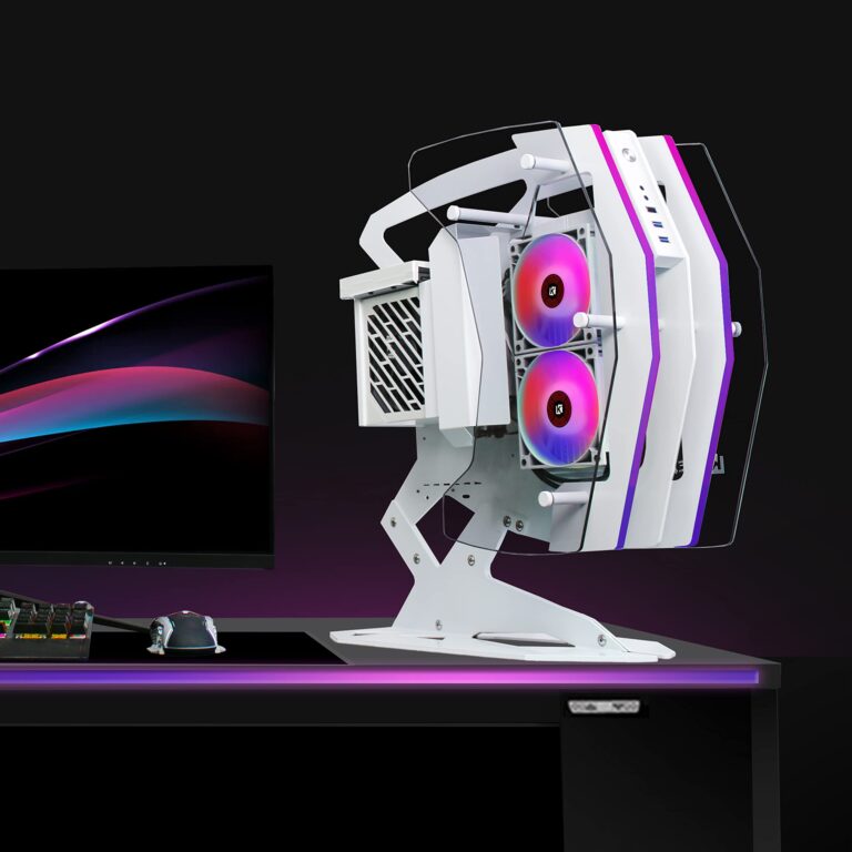 KEDIERS Innovative PC Case - ATX Tower Tempered Glass Gaming Computer Case with 2 ARGB Light Boards - Image 7