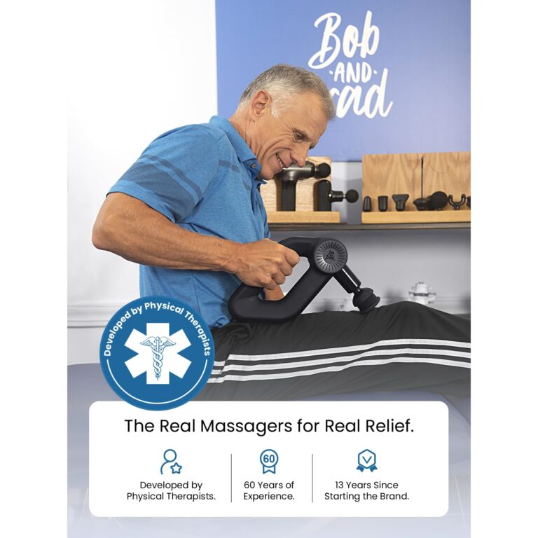 BOB AND BRAD D6 Pro Massage Gun Deep Tissue Percussion with 16mm Amplitude, Professional Muscle Massager for Athletes Pain Relief, Quiet Electric Back Massager, FSA and HSA Eligible, Gifts for Him - Image 2