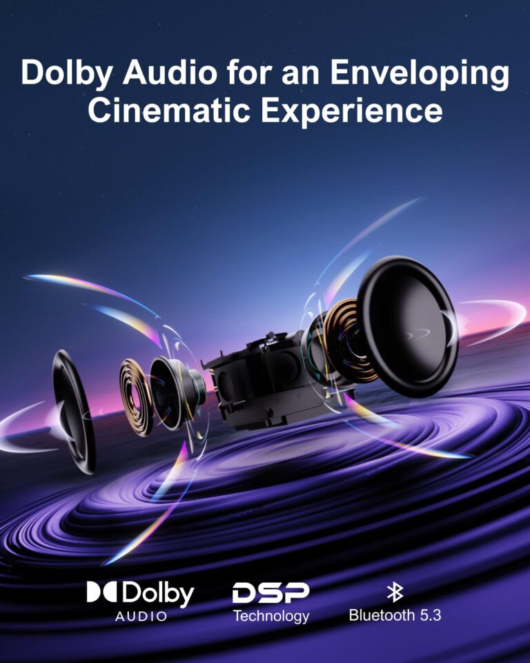 ULTIMEA Projector with WiFi 6 and Bluetooth 5.3, Projector 4K Decoding with Dolby Audio, 700 ANSI Netflix-Certified Smart Projector, Native 1080P, Auto Screen Adaptation & Object Avoidance, Apollo P50 - Image 6