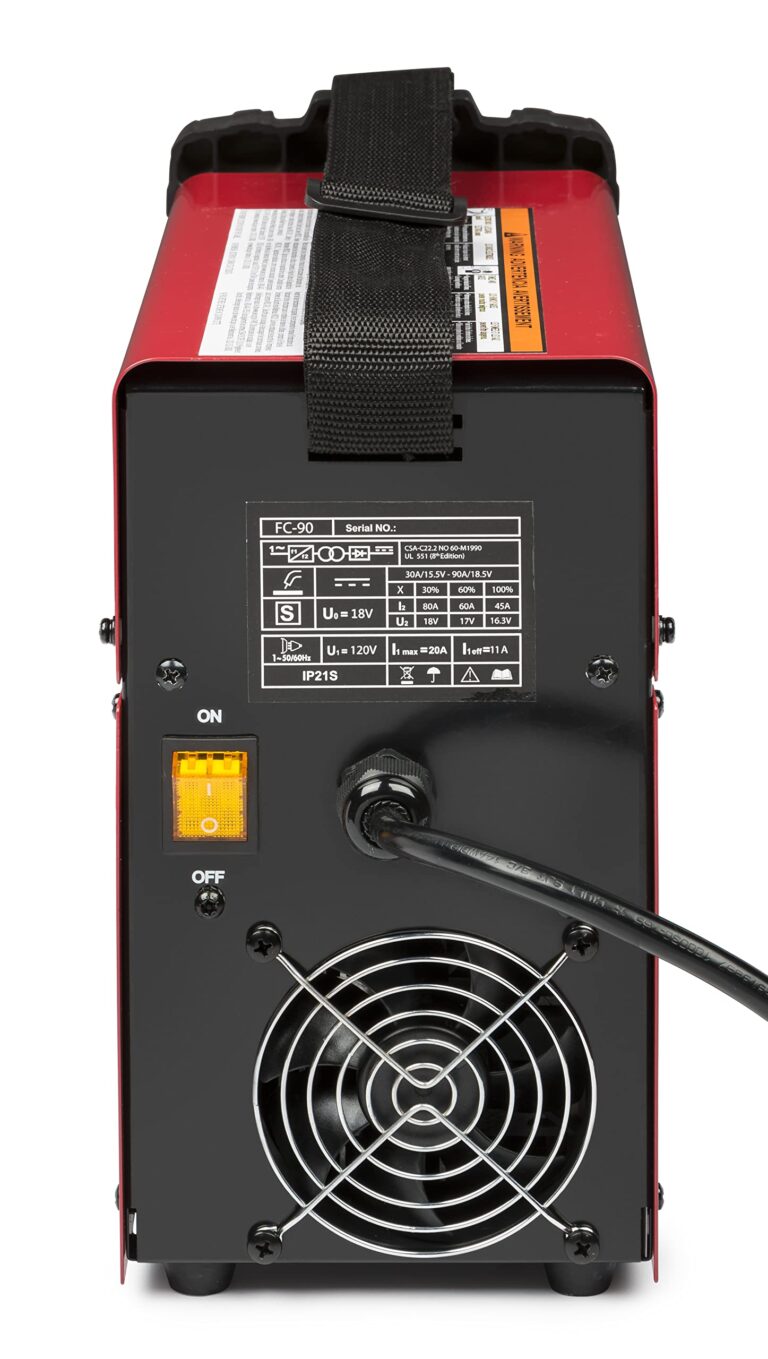 Lincoln Electric FC90 Flux Core Wire Feed Welder and Gun, 90 Amp, 120V, Inverter Power Source for Easy Operation, Portable Shoulder Strap, Best for Small Welding Jobs - Image 7