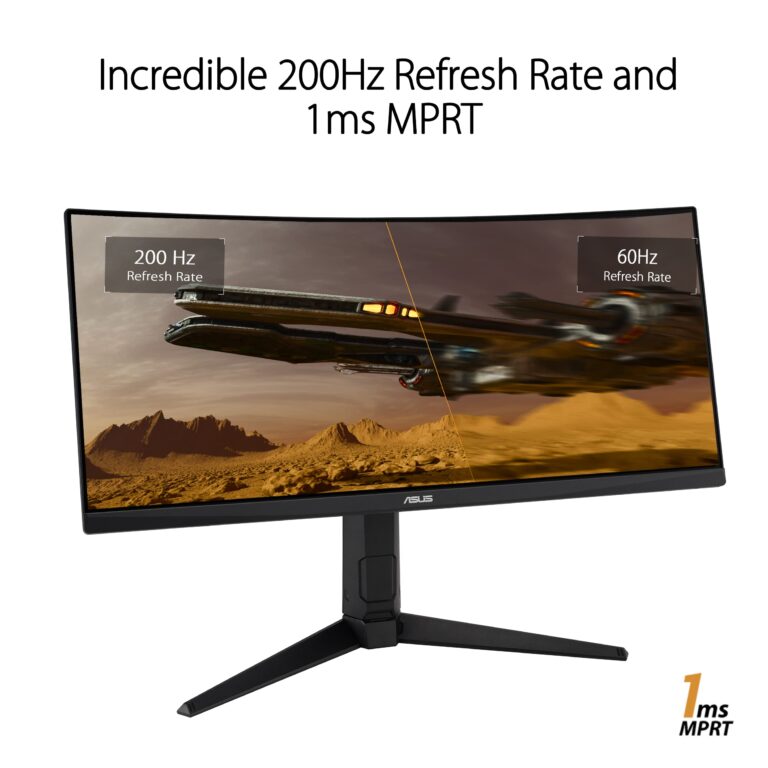 ASUS TUF Gaming 30” 21:9 1080P Ultrawide Curved HDR Monitor (VG30VQL1A) - WFHD (2560 x 1080), 200Hz (Supports 144Hz), 1ms, Extreme Low Motion Blur, FreeSync Premium, Eye Care, DisplayPort, HDMI,Black - Image 13