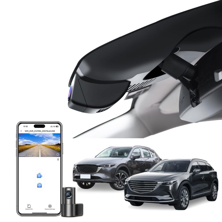 Mangoal Front 4K & Rear 1080p Dash Cam for Mazda CX5 2019-2025 & CX-9 2020-2025 2.5S Select Preferred Carbon Edition Plus Turbo Signature Touring Signature Grand Touring Sport, WiFi & App, 128GB Card