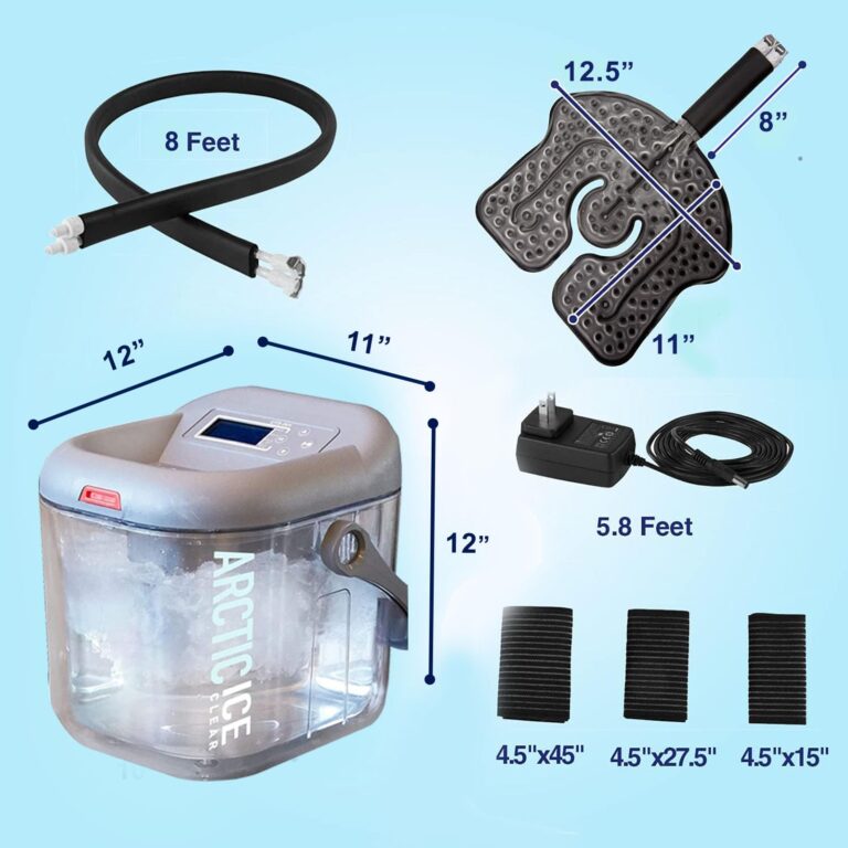 Circulating Cold Water Therapy Ice Machine Gen 2 by Arctic Ice Clear – for Knee, Elbow, Shoulder, Back Pain, Swelling, Sprains, Injuries (Arctic Ice Clear) (with Universal Pad) - Image 5