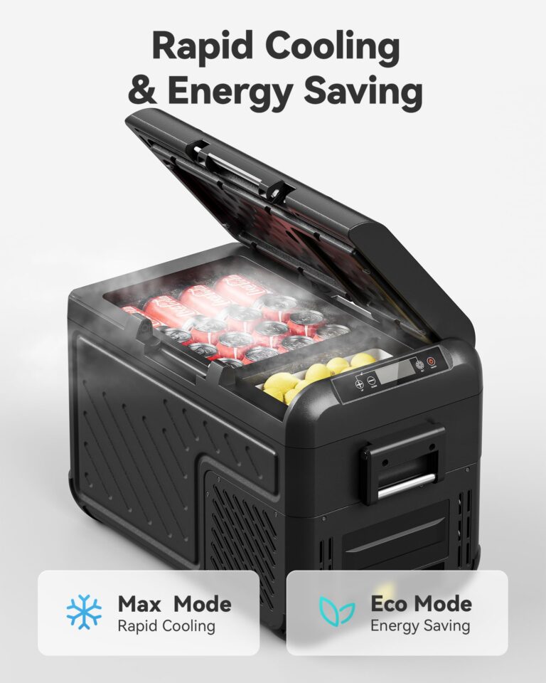 WOLFBOX 12V Portable Refrigerator, 26 Quart Car Fridge, RV Car Refrigerator with 12/24V DC 100/240V AC, Electric Cooler for Car, Camping, Travel and Home Use, APP Control - Image 5