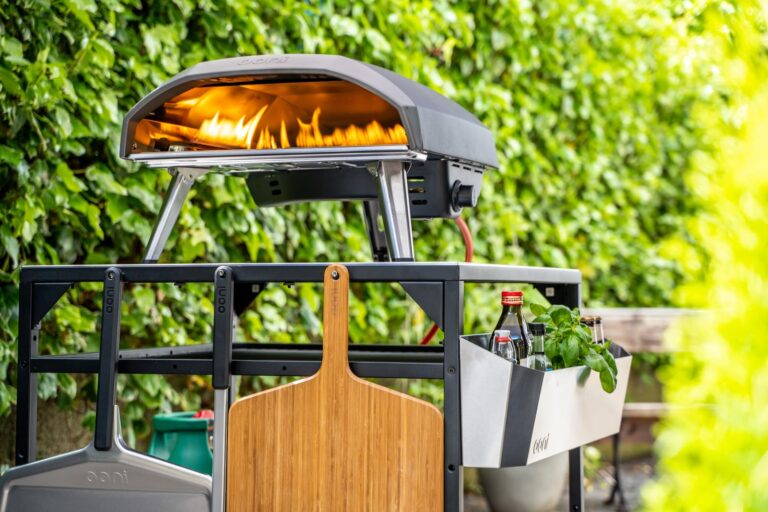 ooni Large Modular Pizza Oven Table - 31x31x35 Inch Stainless Steel Grill Stand, Barbecue Cart, Outdoor Pizza Station - Image 3