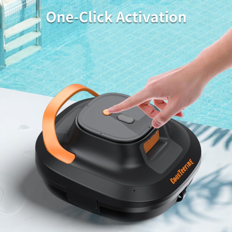 CoasTeering Cordless Robotic Pool Vacuum Cleaner, Robot Pool Vacuum for Above Ground Pools, with 120 Mins Runtime, Dual Brushless Motors, Ideal for Swimming Pools up to 1292 Sq.Ft - Image 5