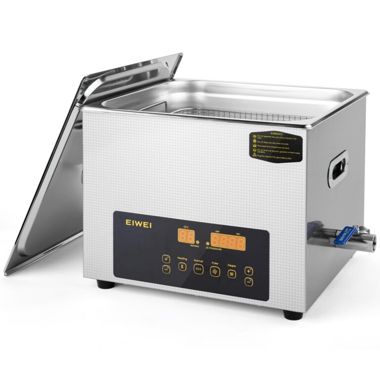 EIWEI 15L Ultrasonic Cleaner Dual-Frequency Professional Digital Stainless Steel Cleaning Machine with Heater Timer for Carburetor, Parts, Circuit Board, Glasses, Denture, Jewelry