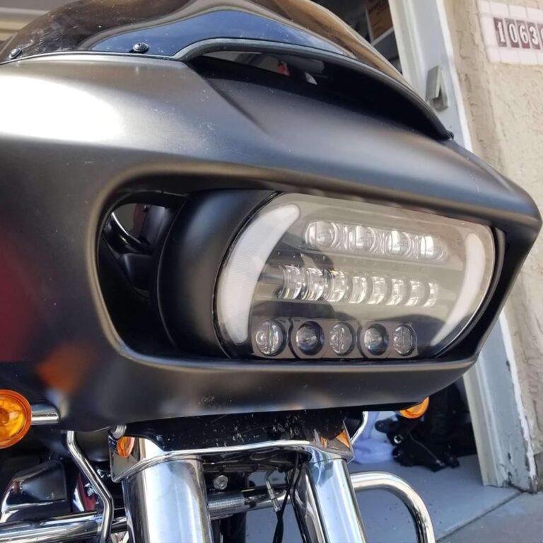 Atubeix Headlight LED Road Glide Motorcycle, Daytime Running Side Lights for 2015 2016 2017 2018 2019 2020 2021 2022 2023 Headlamp Replacement accessories(Black) - Image 6