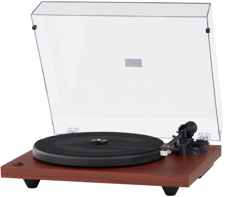 Crosley C6B-MA Belt-Drive Bluetooth Turntable Record Player with Adjustable Tone Arm, Mahogany - Image 7