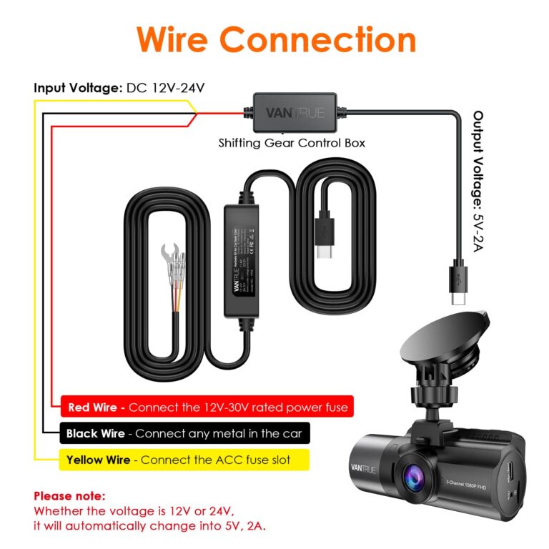 【Bundle: Vantrue S1 PRO Dual Dash Cam + Vantrue Hardwire Kit】 Vantrue S1 Pro 2.7K Front and Rear 5G Wi-Fi Dash Cam, 1944P Dual Hidden Dash Camera for Cars, STARVIS 2, Voice Control - Image 3