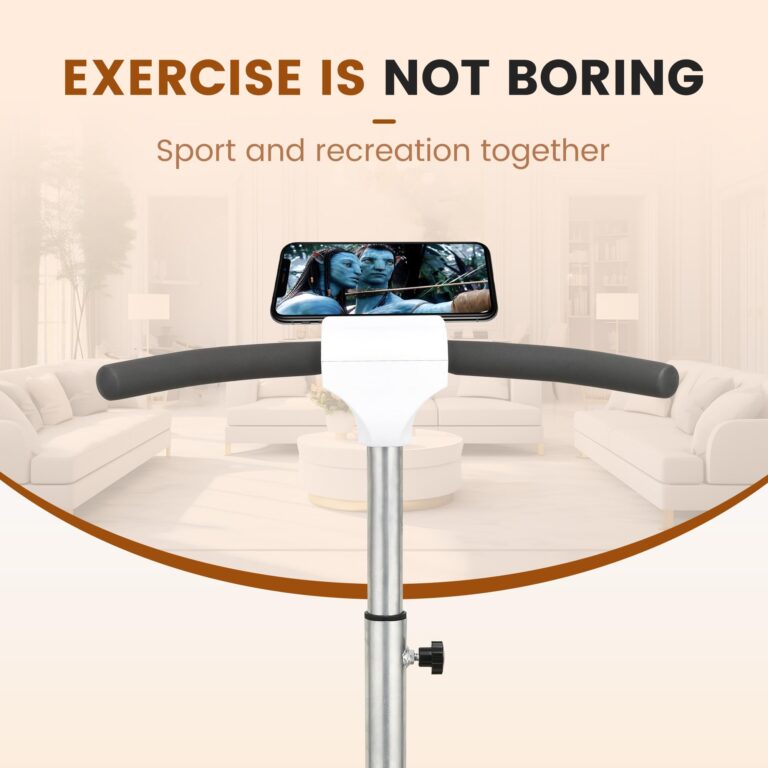 EILISON FIRMHOLD Handle Vibration Plate Exercise Machine for Lymphatic Drainage- Whole Body Workout Vibration Platform 350lbs for Beginners & Recovery, Body Shape Machine for Tonning (Handle Brown) - Image 7