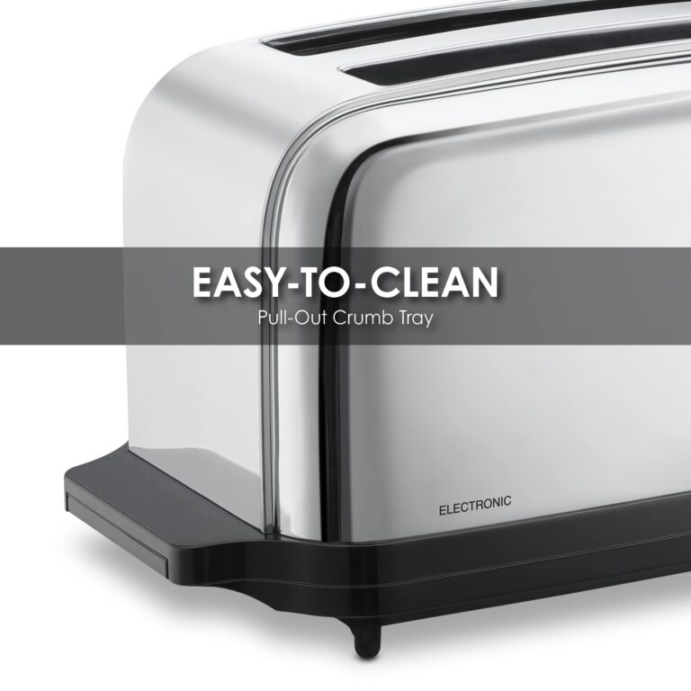 Waring Commercial WCT704 4 Slice Extra Long Slot Light Duty Pop-Up Toaster, 120V, 5-15 Phase Plug - Image 4