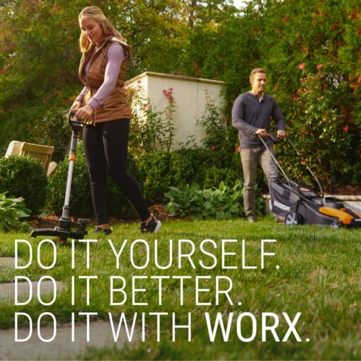 WORX 20V Turbine Cordless Two-Speed Leaf Blower Power Share - WG547 (Battery & Charger Included) & WG896 12 Amp 7.5" Electric Lawn Edger & Trencher - Image 3