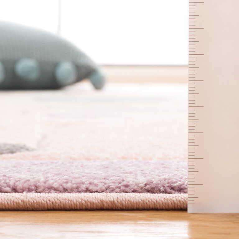 SAFAVIEH Carousel Kids 100 Collection Area Rug - 8' x 10', Blush Pink, Transitional Design, Stain Resistant, Ideal for High Traffic Areas in Living Room, Bedroom & Dining Room (CRK120U-8) - Image 3