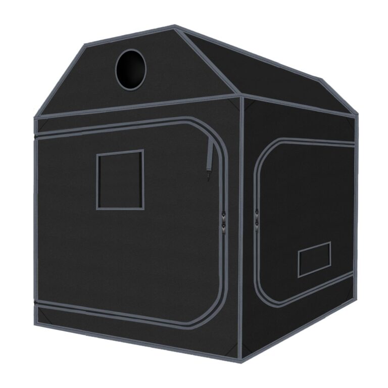 5x5 Grow Tent, 60"x60"x72" Roof Cube Plant Grow Tent, Indoor Growing Tent with Observation Windows, Lightproof Roof Cube Tent with Floor Tray, Mylar Hydroponic Tent