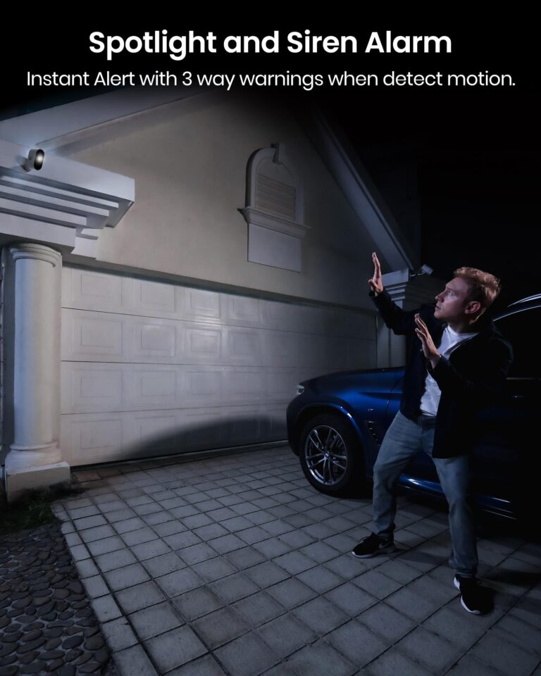 AOSU Security Cameras Wireless Outdoor - 3K 5MP Ultra HD, Home Security System, 240-Day Battery Life, Motion Detection, 166° Wide View, Night Vision, 32GB Local Storage, No Monthly Fee - Image 5