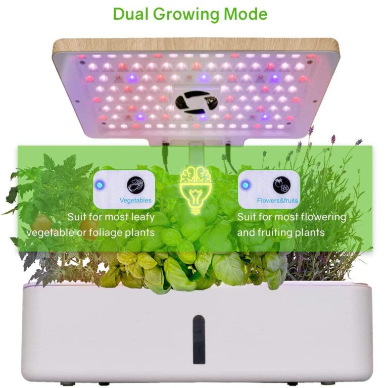 ROCILB Hydroponics Growing System, Indoor Herb Garden Starter Kit with Grow Light, Plant Germination Kits 12 Plant Pots for Home Kitchen Gardening - Image 5
