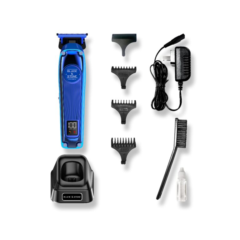 Blade & Stone Professional Hair Trimmer for Men PT301 | Diamond-S Blade | Micro-Gap Tech | 7200 RPM Durable Motor, All-Metal, Cordless Hair Trimmer - Big Blue - Image 2