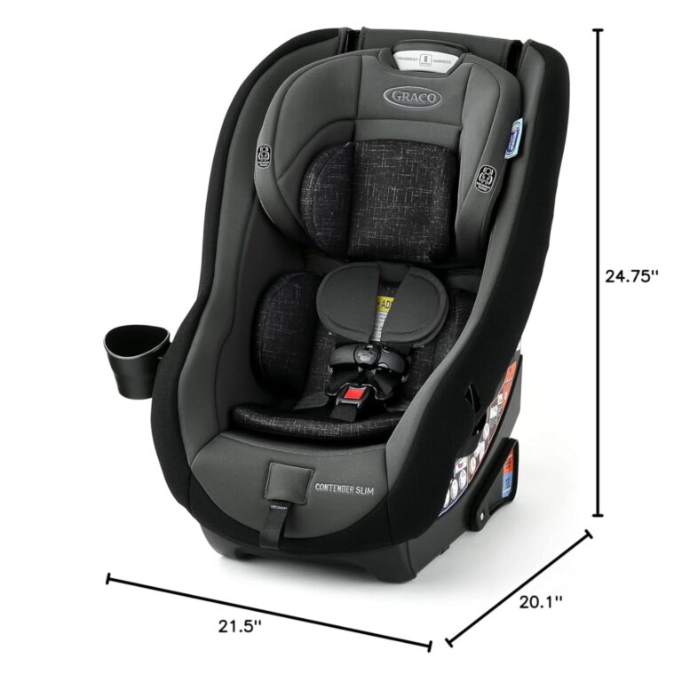 Graco Contender Slim Convertible Car Seat, West Point, Space-Saving Design, Lightweight and Compact - Image 2