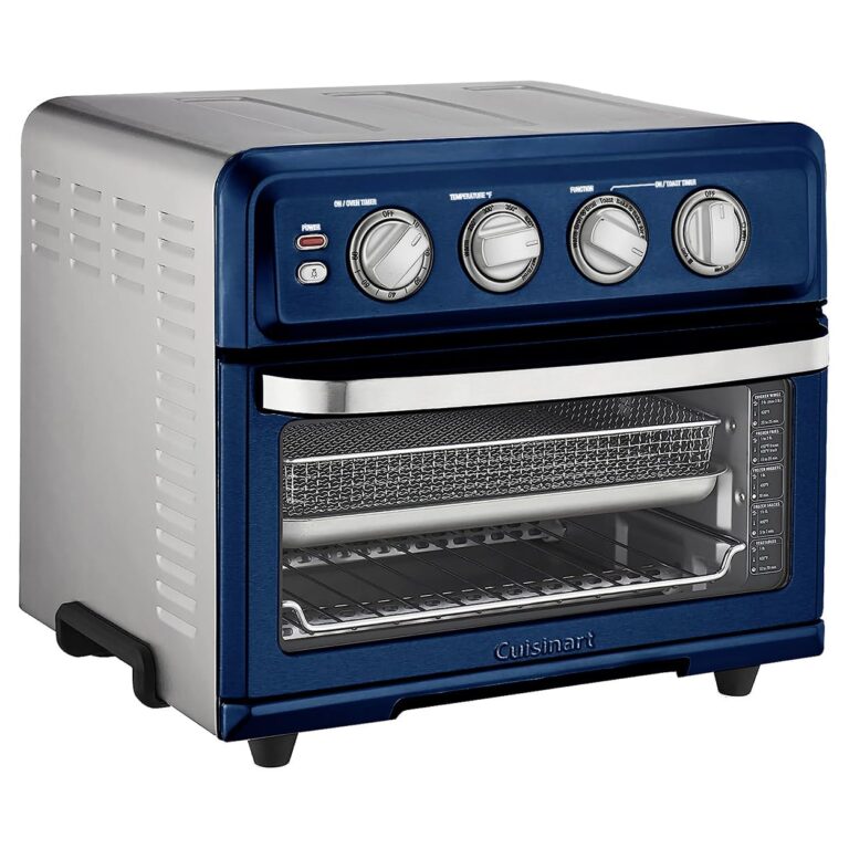 Cuisinart Air Fryer + Convection Toaster Oven, 8-1 Oven with Bake, Grill, Broil & Warm Options, Stainless Steel, TOA-70 (Navy Blue) - Image 6