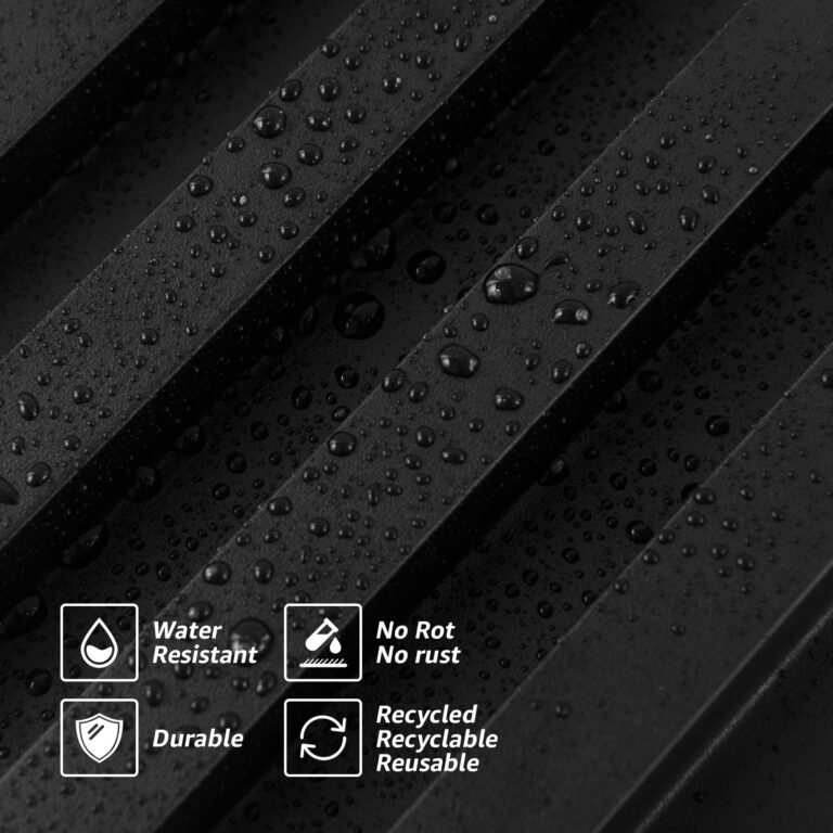 Art3d 8-Pack 96 x 6in. WPC Acoustic Slat Wall Panel for Modern Interior Decor, TV Background, Living Room, Matte Black - Image 4